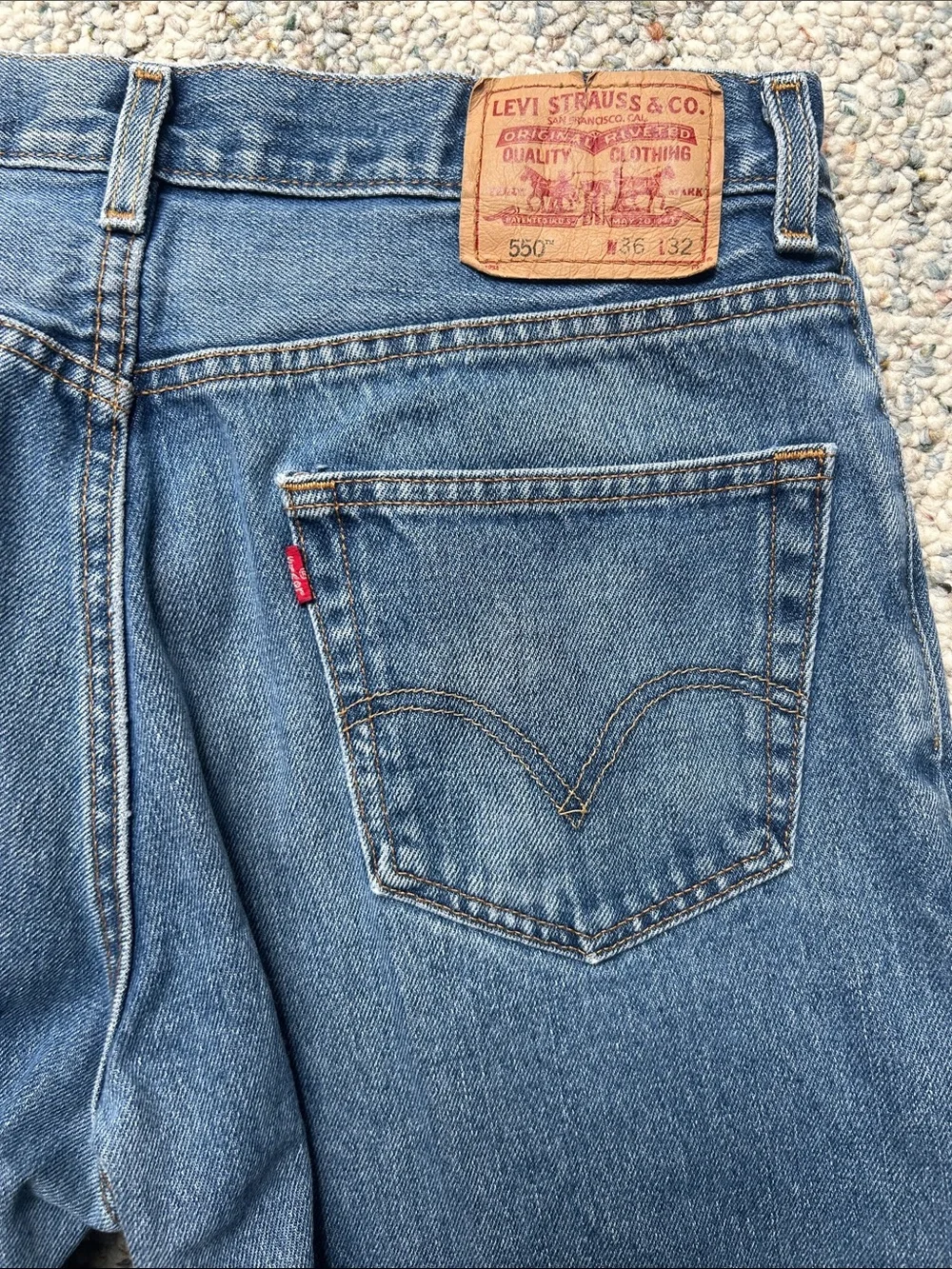 Vintage Y2K 550 Levis 36X32 Relaxed Fit